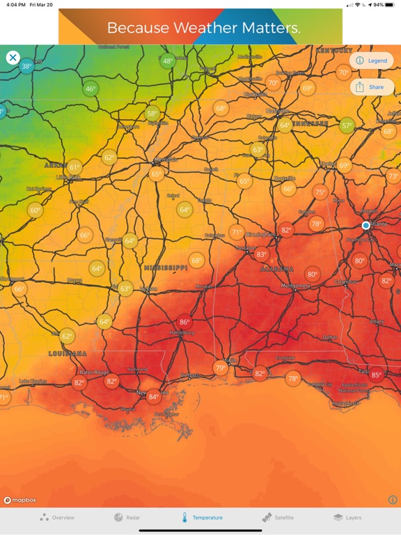 Screenshot #2 for Weather Underground: Local Map