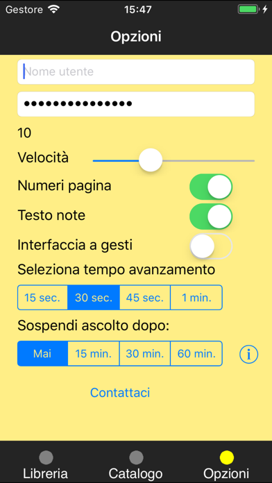 Screenshot #1 pour Libro Parlato Online