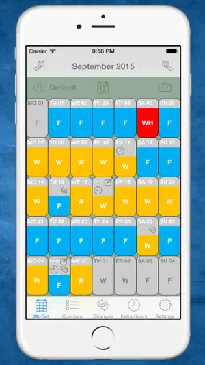 Shift Cal - CuadraTurnos Lite screenshot 1