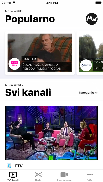 Moja webTV Screenshot