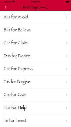 Marriage A-Z screenshot 2