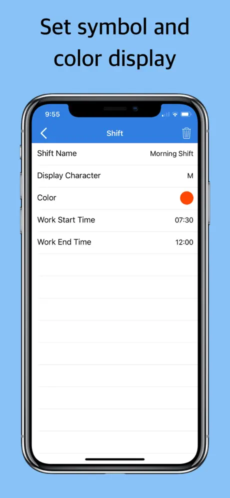 Shift Calendar - Schedule