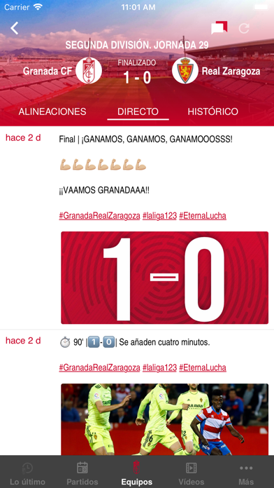 Granada Club de Fútbol Screenshot