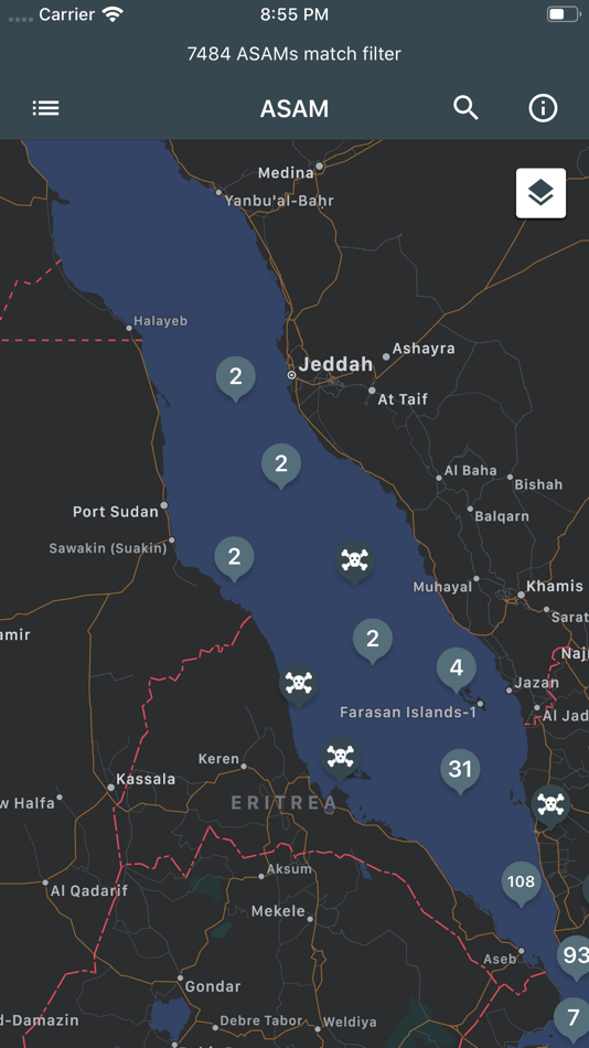 #2. ASAM (iOS) 由: National Geospatial-Intelligence Agency