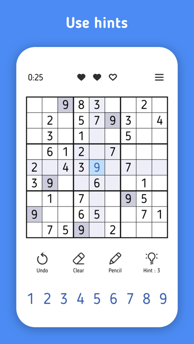 Sudoku - Numbers Puzzle Game screenshot 3