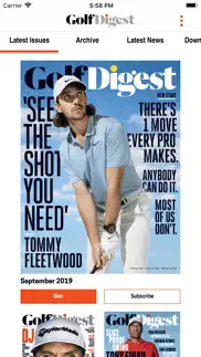 golf digest magazine iphone screenshot 1