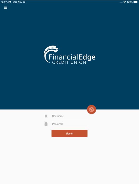 FinancialEdge CU Mobile iPad screenshot 1 - Finance app