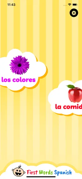 Game screenshot BabyCloud First Words Spanish apk