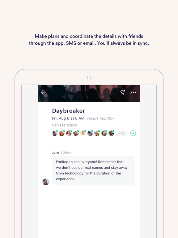 iPad Image of IRL - Social Calendar