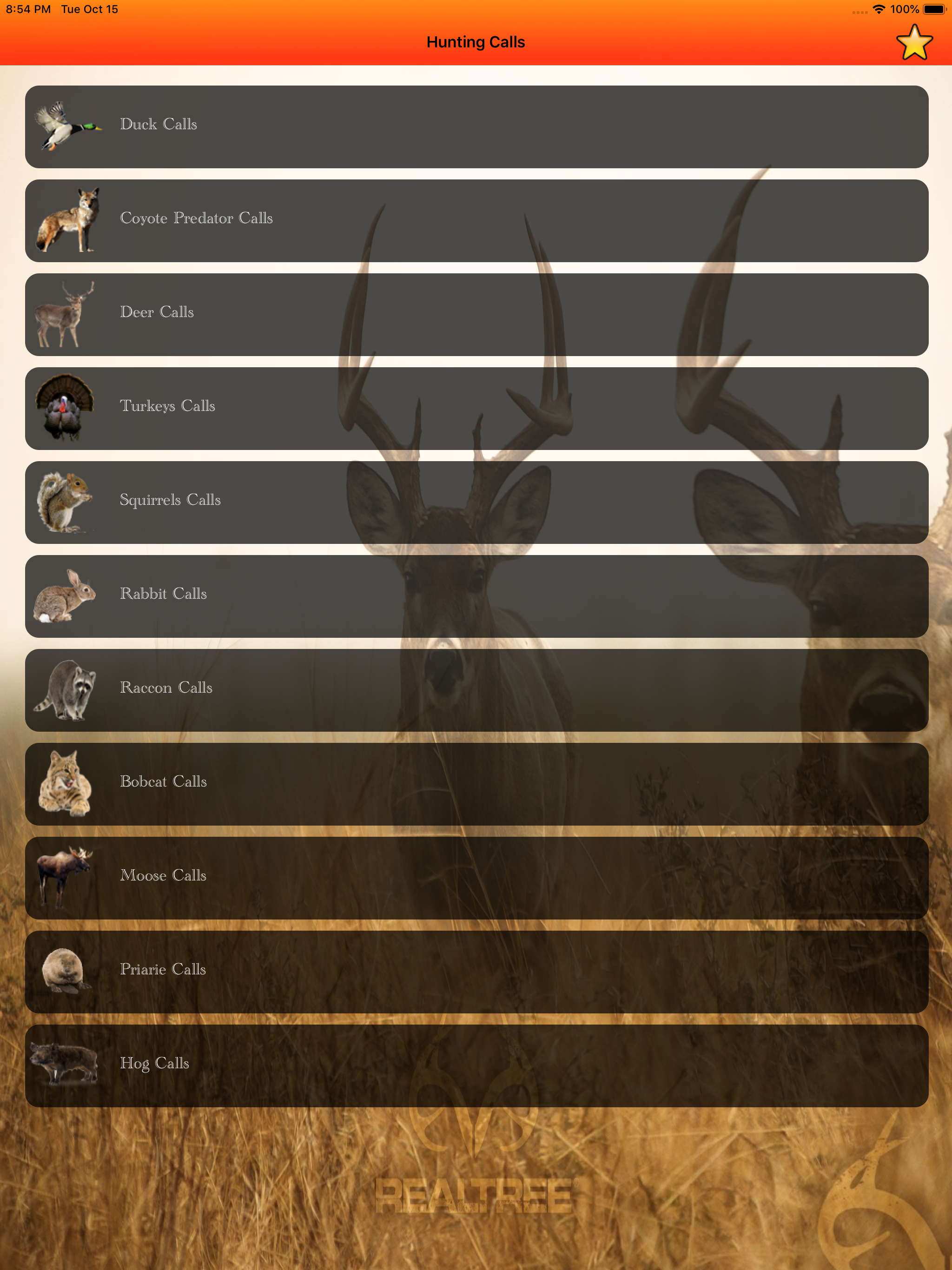Hunting calls full -