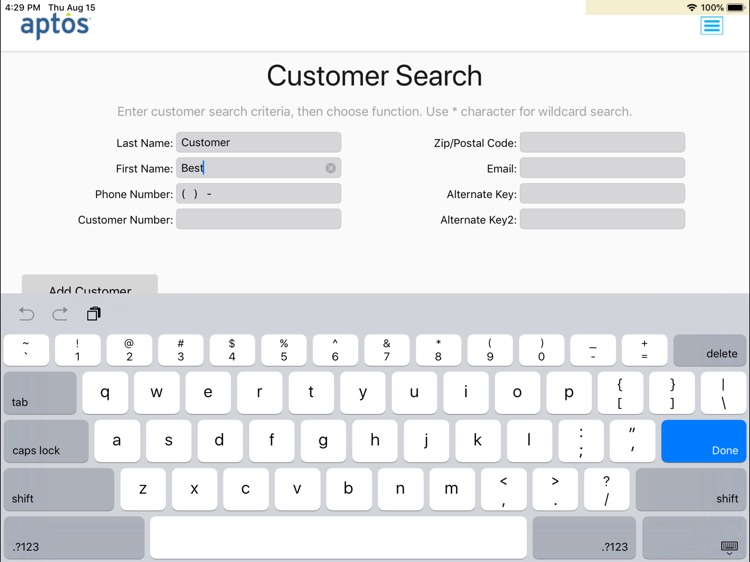 Aptos Store Unified Flow