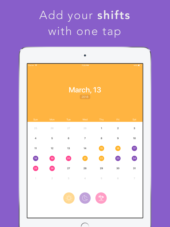 Screenshot #5 pour Shift planning - Work calendar