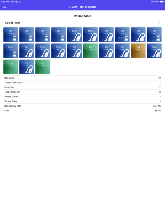 Screenshot #4 pour E-Soft Hotel Manager App