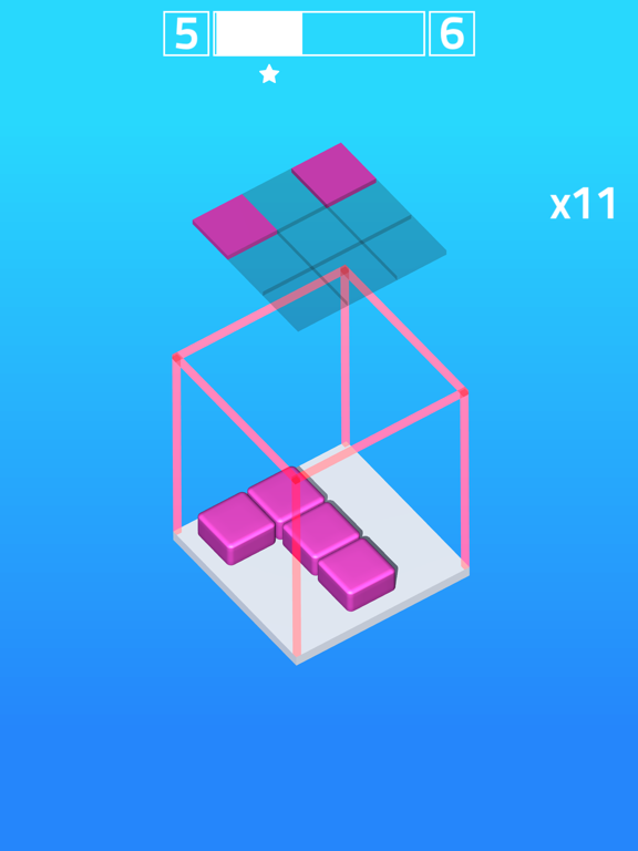 Falling Cubes : Gravity Puzzle iPad screenshot