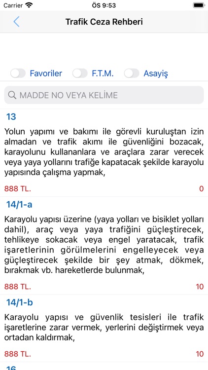 Trafik Ceza Rehberi 2025