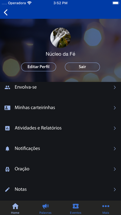 Núcleo da Fé Screenshot