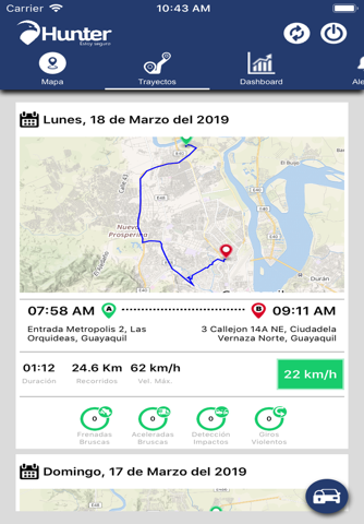 Hunter Monitoreo HMMóvil screenshot 2
