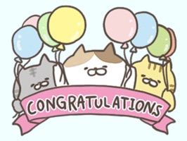 動く おめでとう ありがとう色々にゃんこ By Hikari Maeda 動く おめでとう ありがとう色々にゃんこ By Hikari Maeda