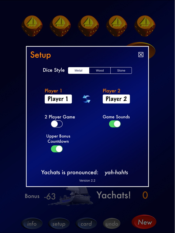 Screenshot #5 pour Yachats ( a 5 dice game)