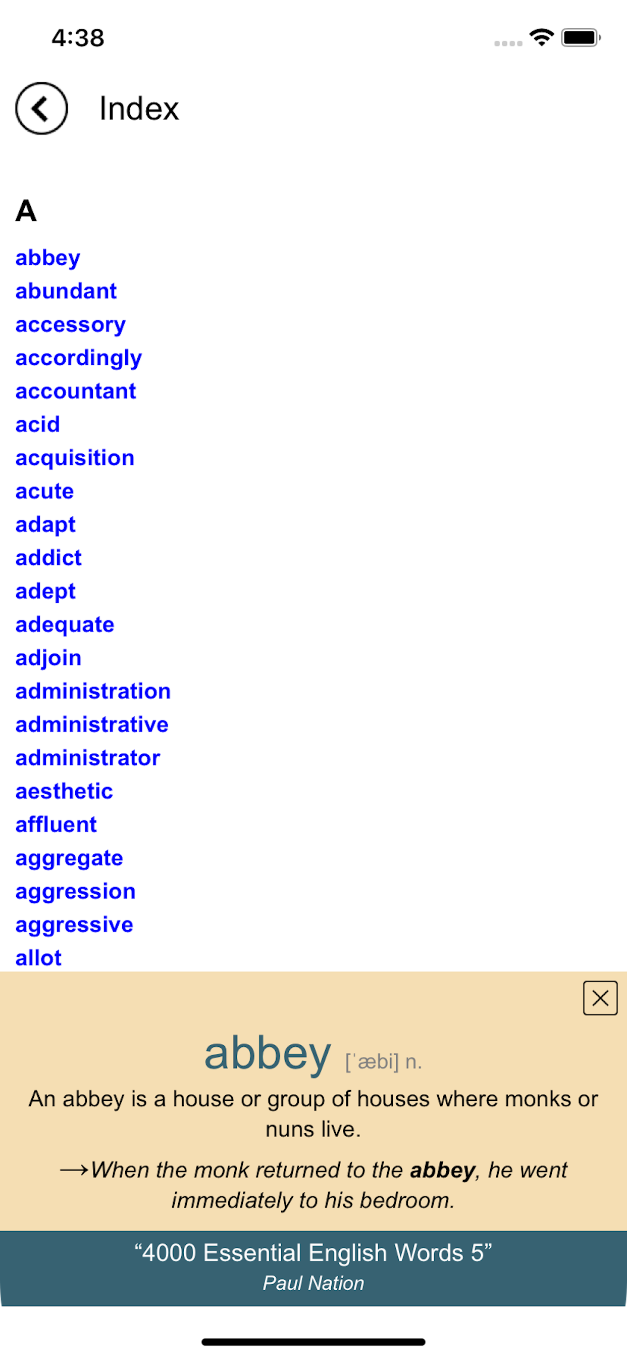 4K Essential English Words 5 screenshot 5