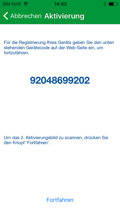 NATIONAL-BANK photoTAN Screenshot