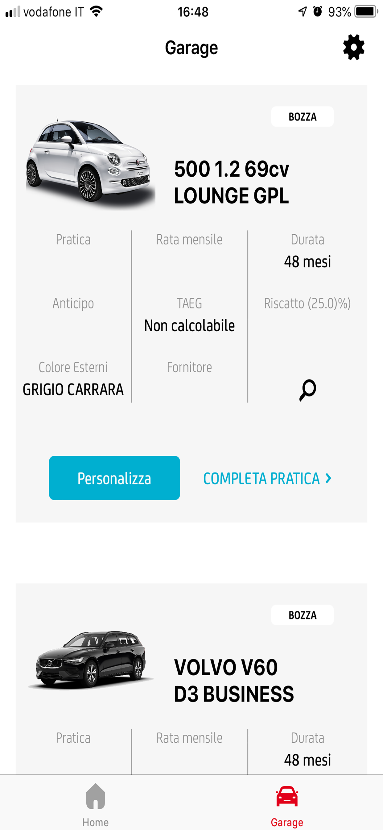 Leasing Targato UniCredit screenshot 2
