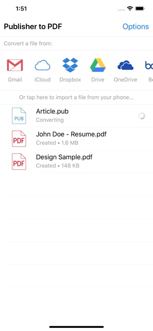 Publisher to PDF Converter App Store'da