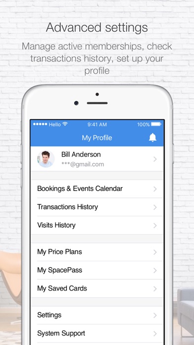 SpacePass. Book a meeting room Screenshot