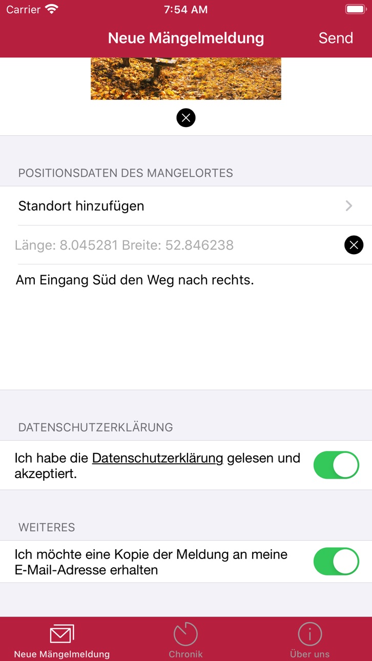 iPhone screenshot