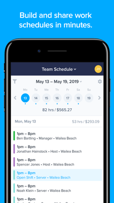 ZoomShift Employee Scheduling screenshot 1