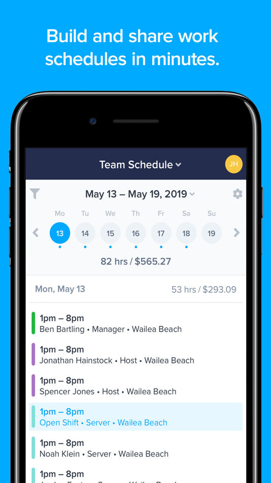#1. ZoomShift Employee Scheduling (iOS) 由: ZoomShift