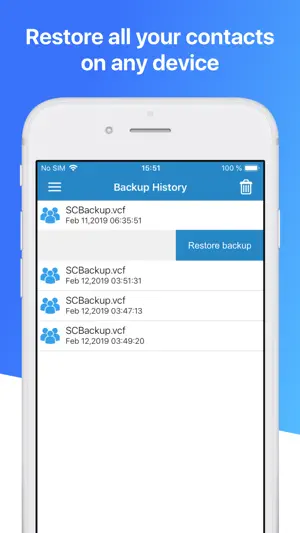 Contacts Backup Pro & Restore screenshot 4