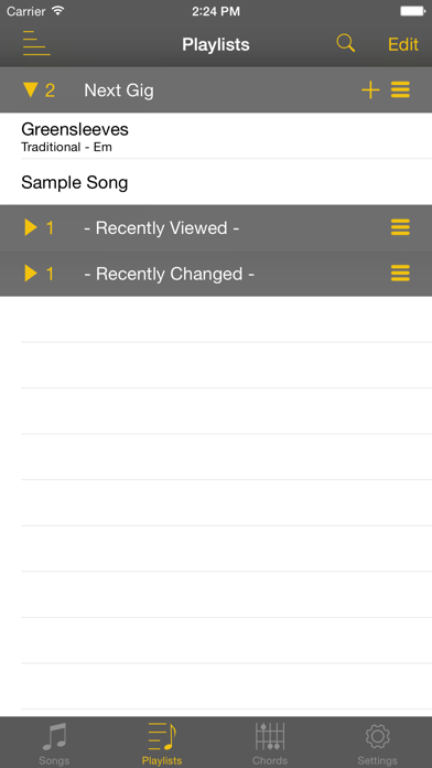 SongBook Chordpro Screenshot