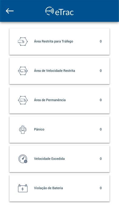 eTrac Screenshot