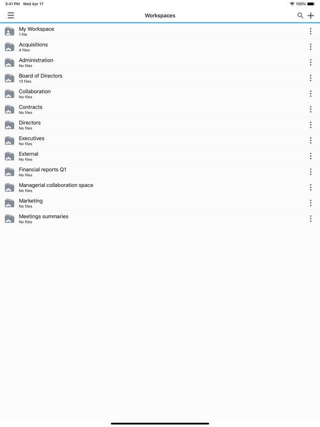 ‎BlackBerry Workspaces Screenshot