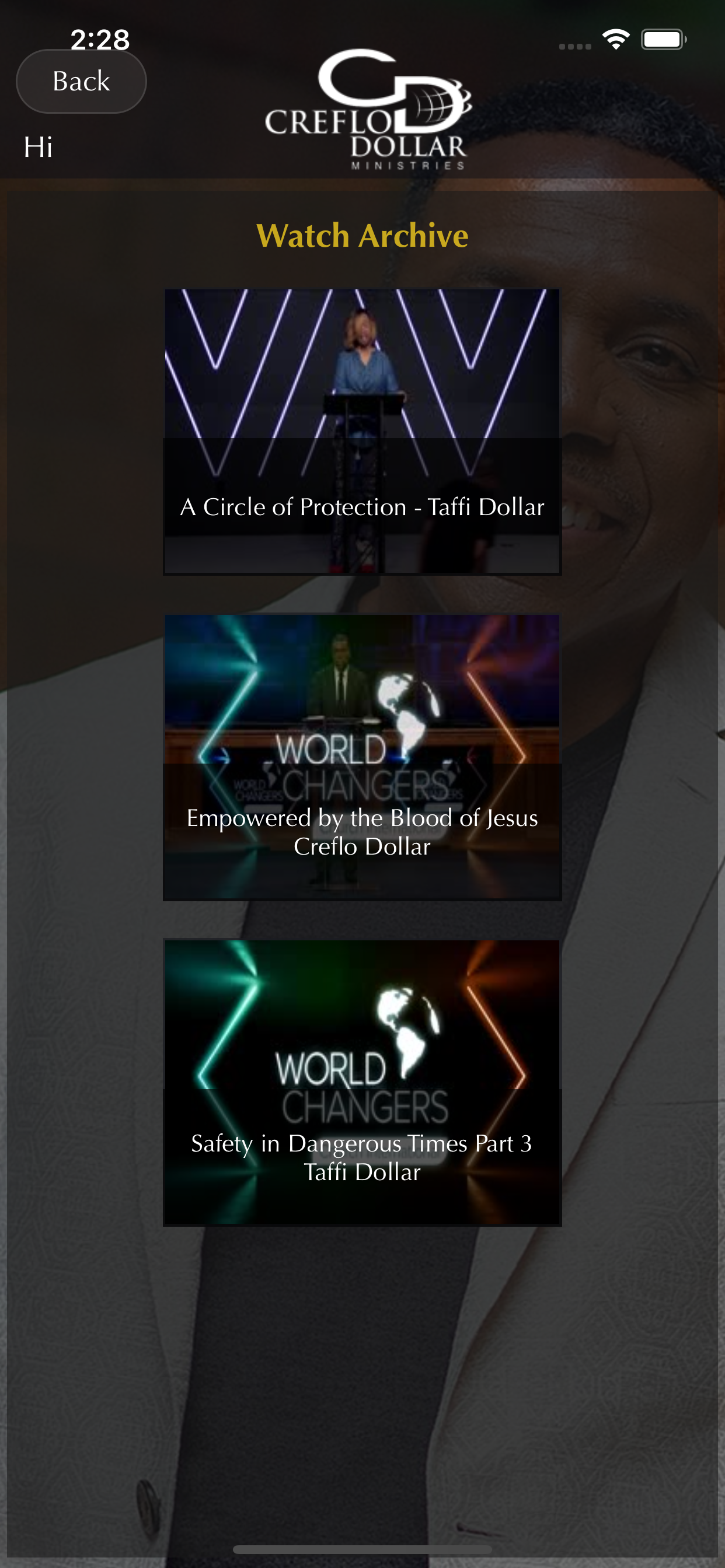 Creflo Dollar Ministries Live screenshot 8