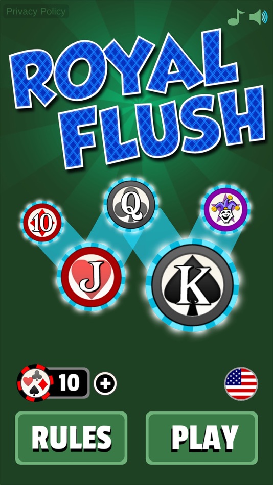 #1. Royal Flush Game (iOS) 由: David Barile