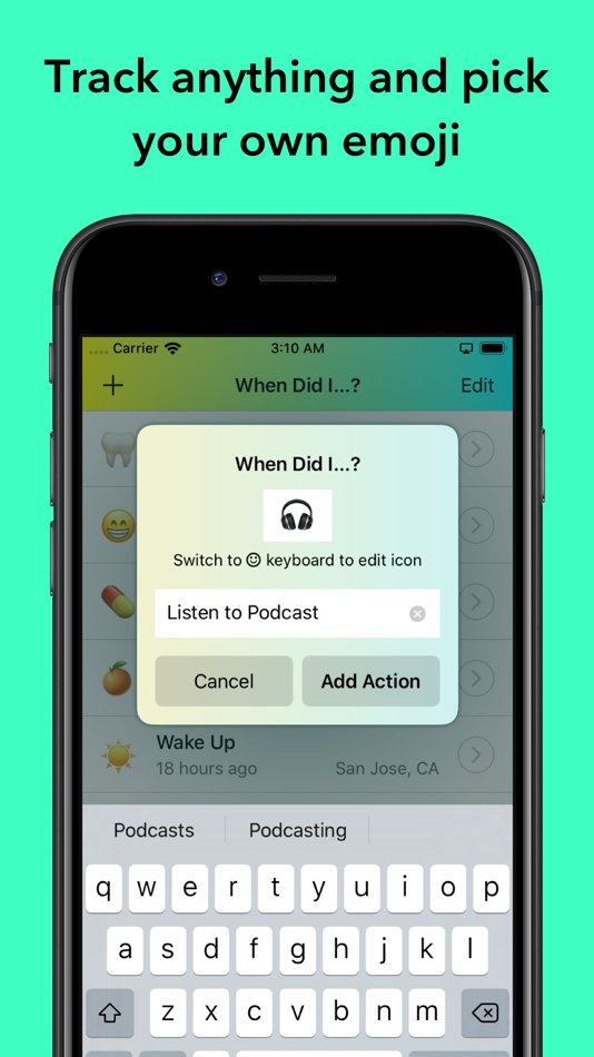 #6. When Did I…? (iOS) 由: Heidi Pilypas