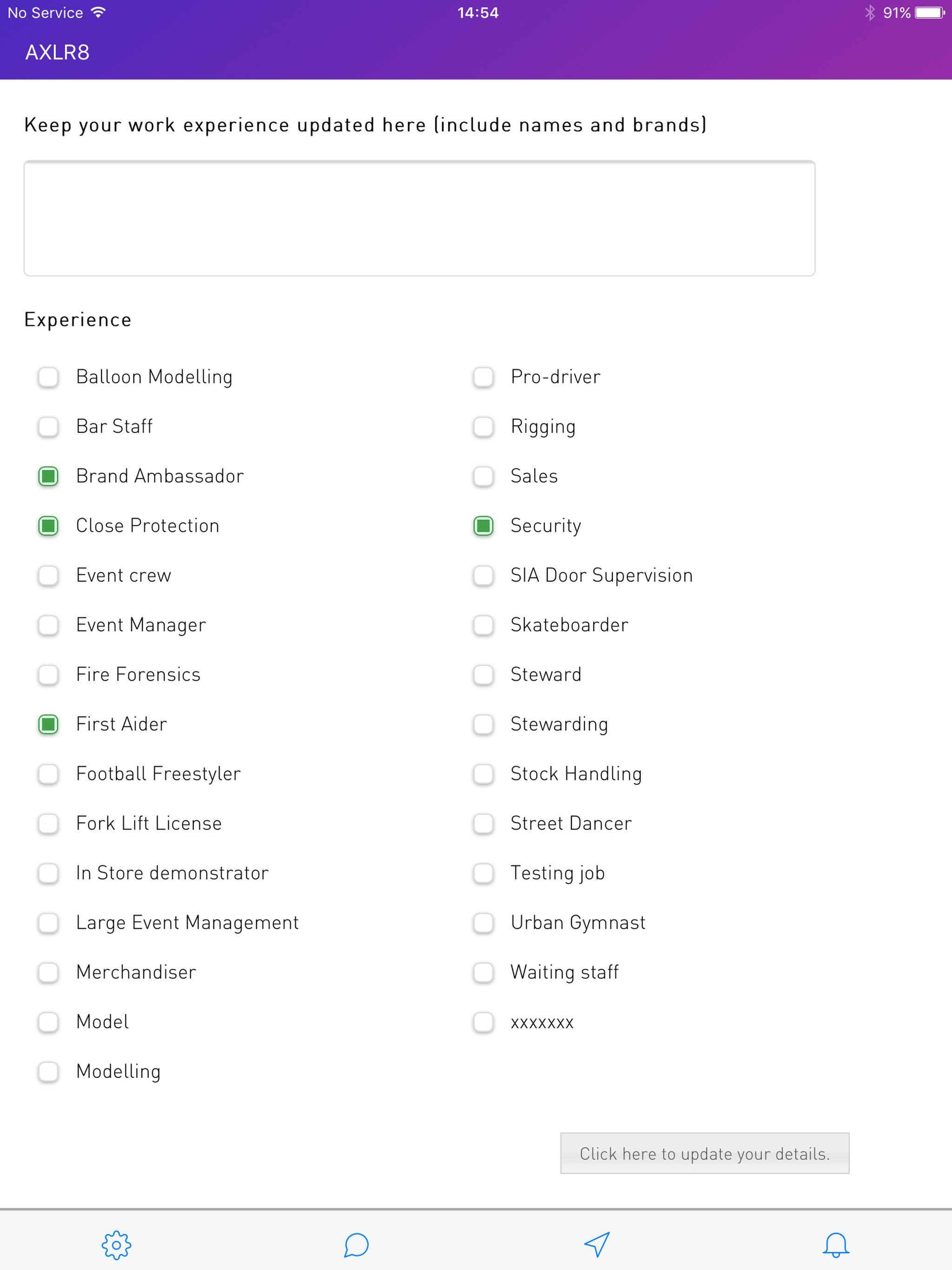 AXLR8 Staff screenshot 8