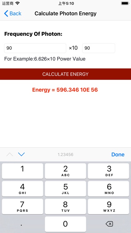 Calculate Photon Energy screenshot-6