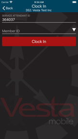 Vesta Mobile screenshot