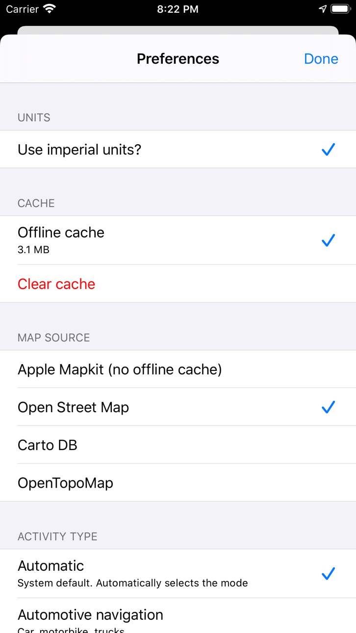 iPhone screenshot