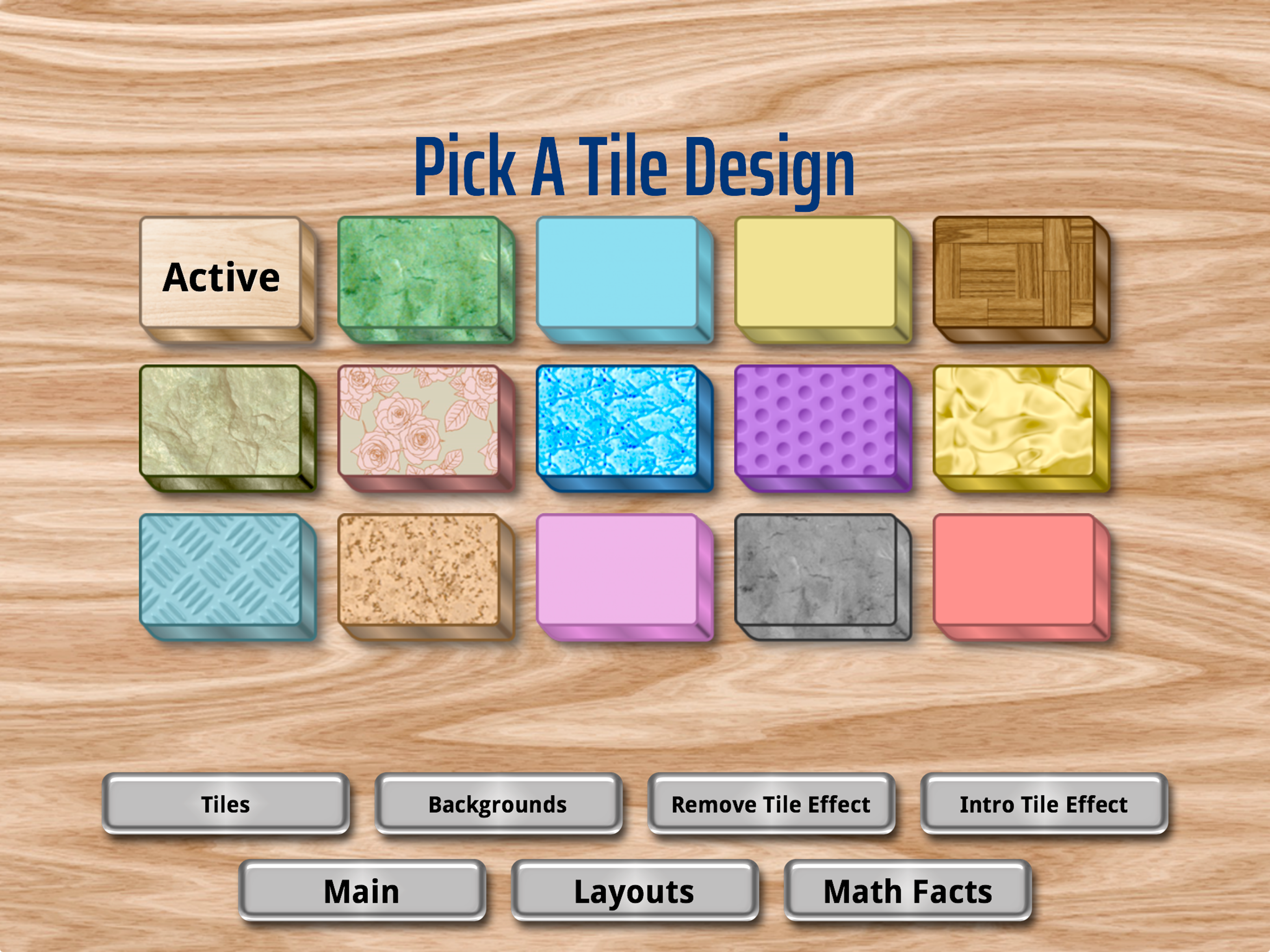 Math Facts Mahjong Game