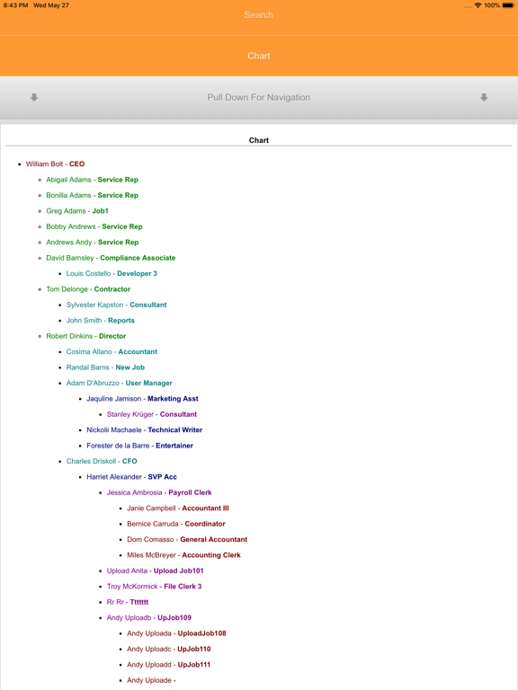 MobileHR iPad screenshot 5 - Business app