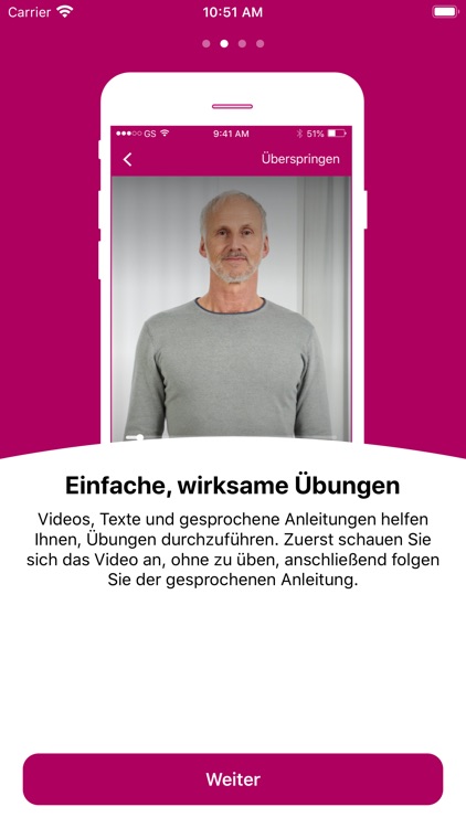 Übungen gegen Schwindel