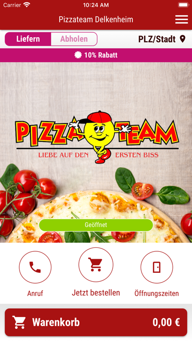 Screenshot #1 pour Pizzateam Delkenheim