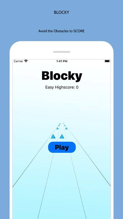 Screenshot #1 pour Blocky - Run, Avoid, Score