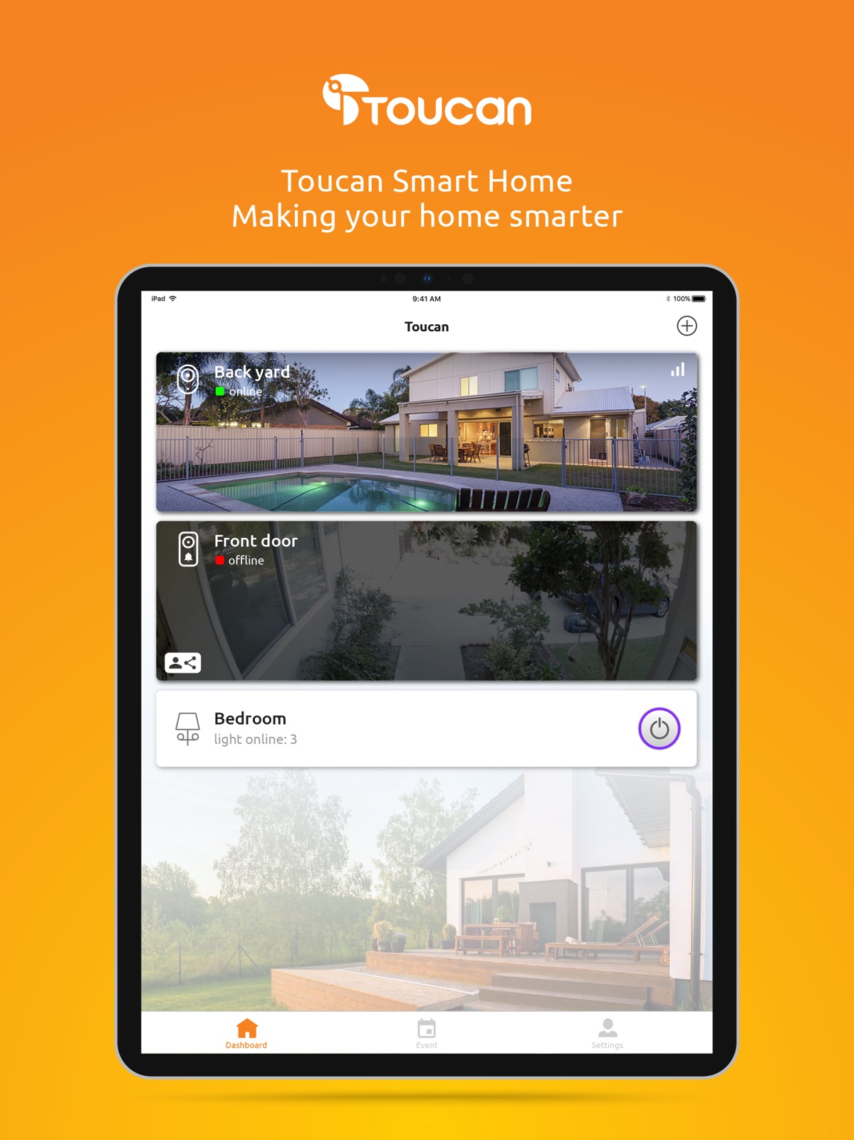 Toucan Smart Home ipad screenshot 1