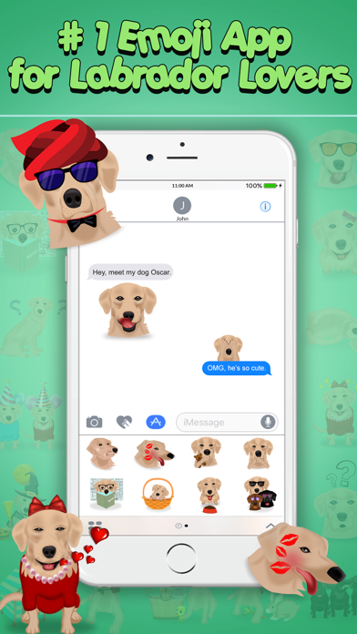 Screenshot #3 pour LabMoji - Labrador Emojis