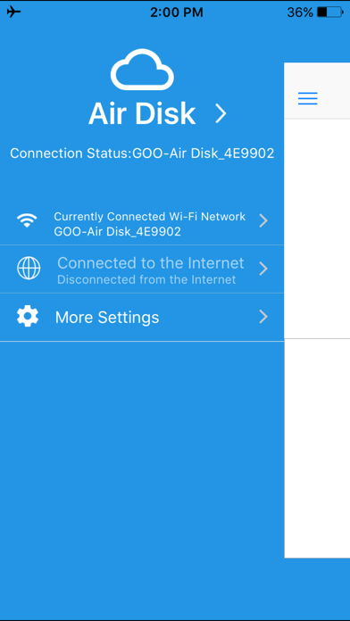 Screenshot #1 pour GOO Air Disk